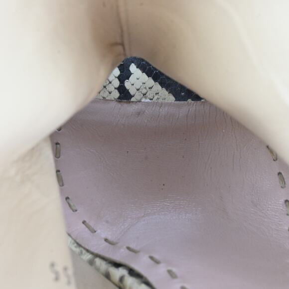 MIU MIU Snakeskin Platform Peep Toe Heels Size 39 - Picture 12 of 12